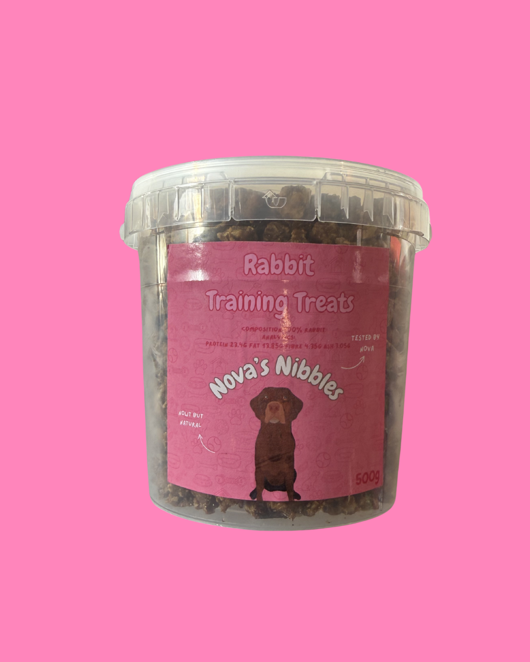 Rabbit Training Treats – 500g Resealable Tub