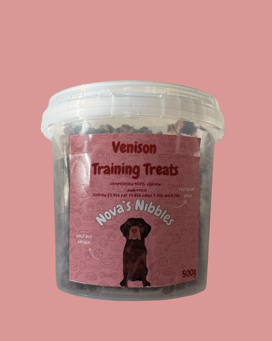 Venison Training Treats – 500g Resealable Tub