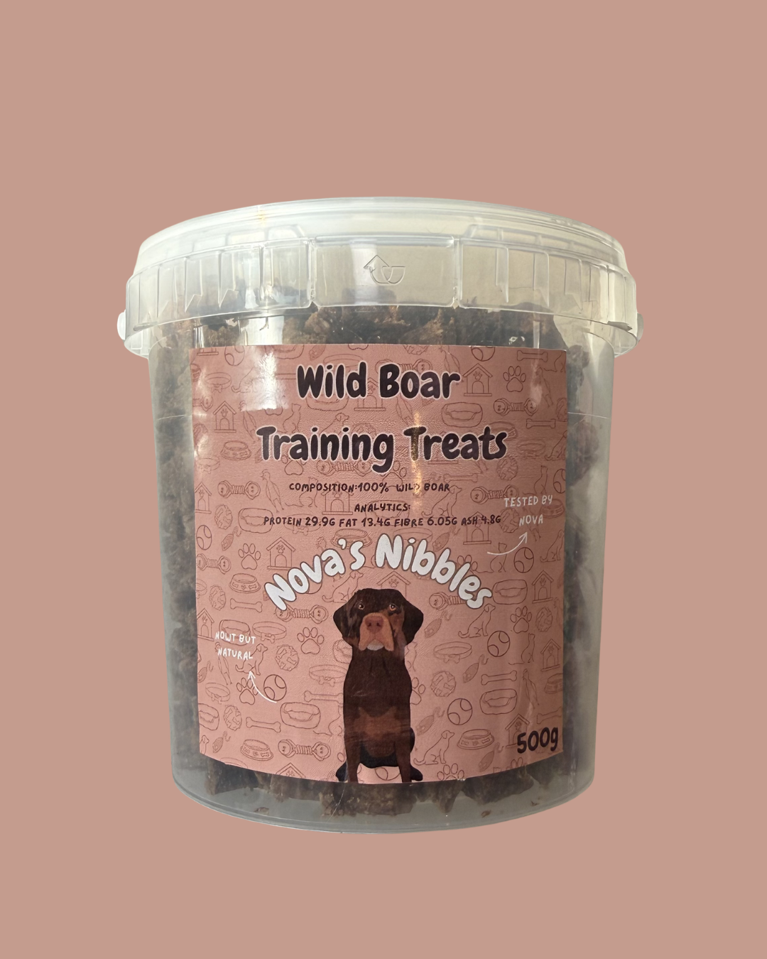 Wild Boar Training Treats – 500g Resealable Tub