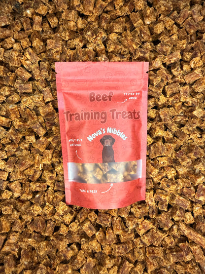 Nova's Nibbles Beef Training Treats Front
