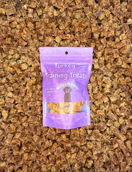 Nova's Nibbles Turkey Training Treats Front