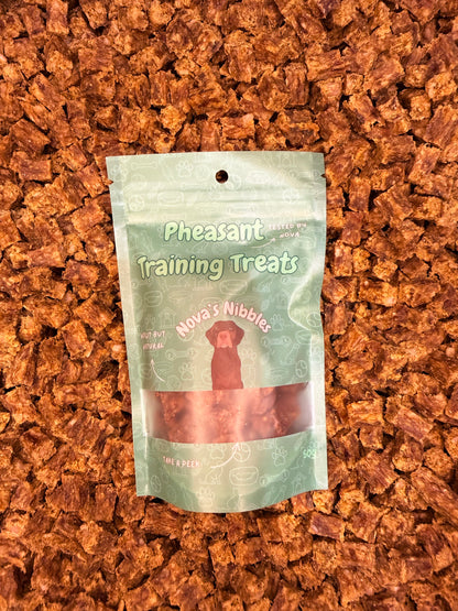 Nova's Nibbles Pheasant Training Treats Front