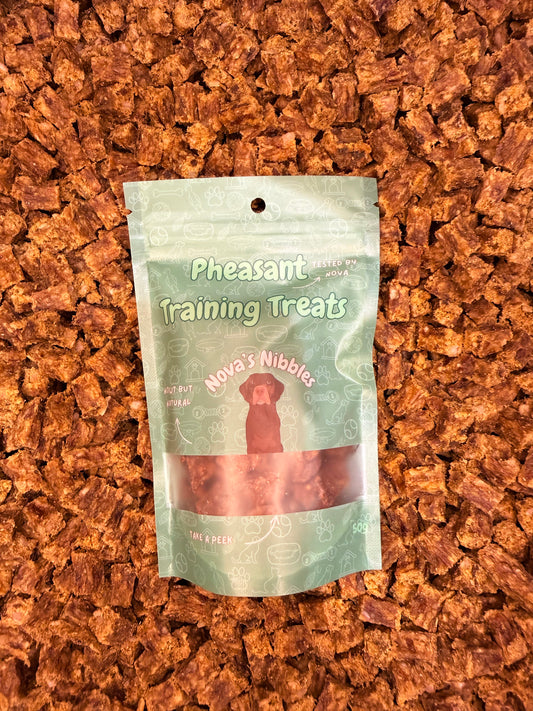 Nova's Nibbles Pheasant Training Treats Front
